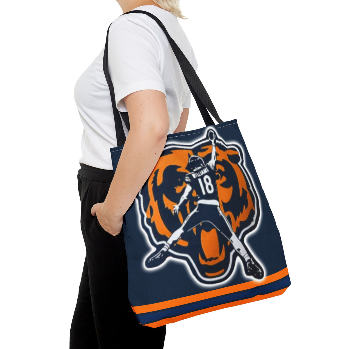 Caleb Williams Chicago Bears Tote Bag
