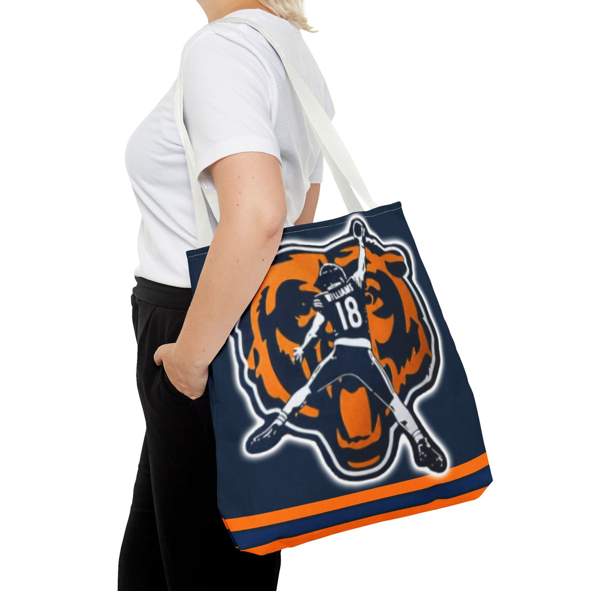 Caleb Williams Chicago Bears Tote Bag