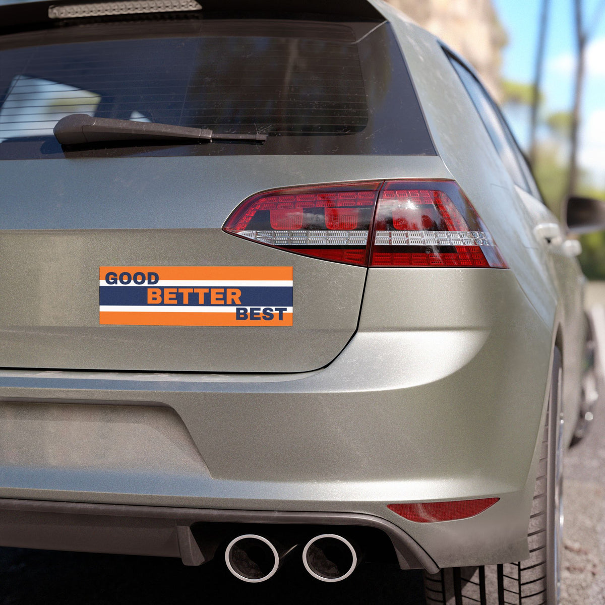 Good Better Best Chicago Bears Car Magnet