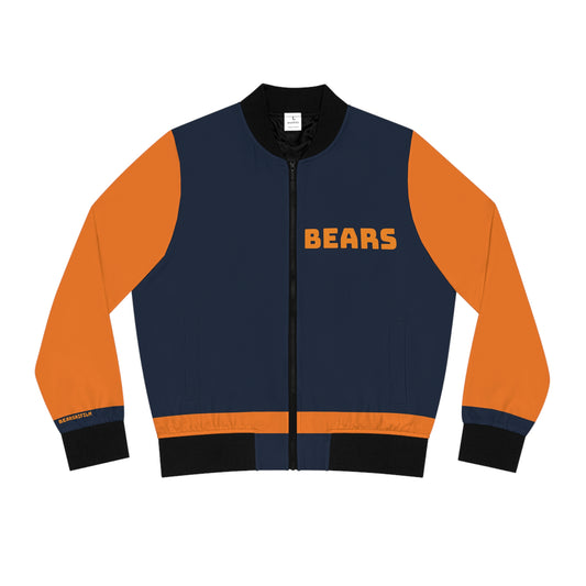Bears Caleb Williams Jumpman Womens Jacket Orange Sleeves