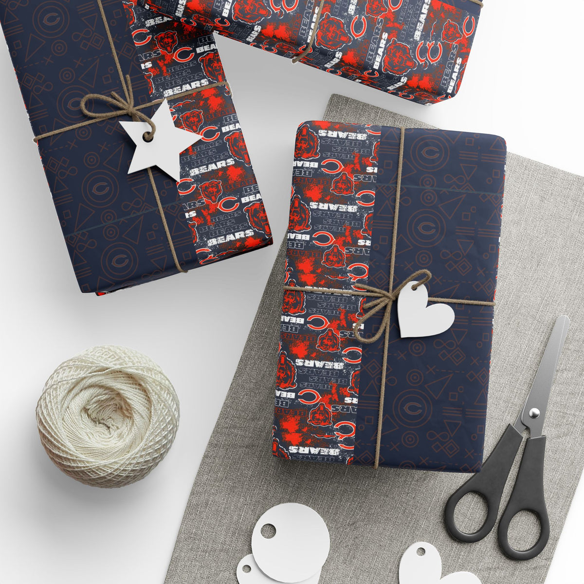 Chicago Bears BEARSKIFILM Wrapping Paper Roll — NFL Football Gift Wrap