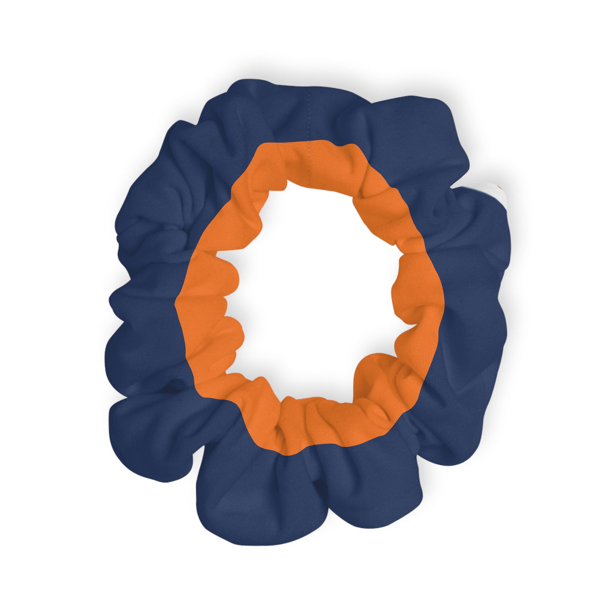 Chicago Bears Colored Navy & Orange Striped Scrunchie