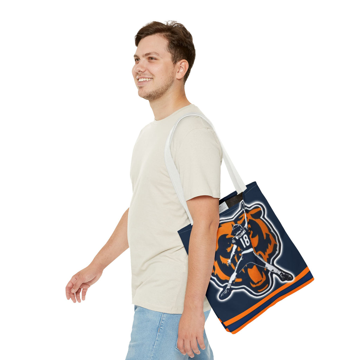 Caleb Williams Chicago Bears Tote Bag