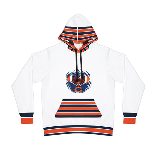 Chicago Bears Inspired Athletic Hoodie — Number 18 Football Player AOP Pullover