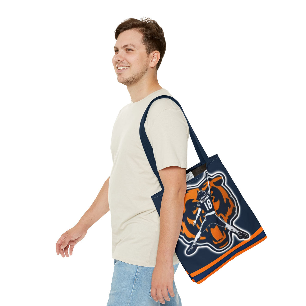 Caleb Williams Chicago Bears Tote Bag