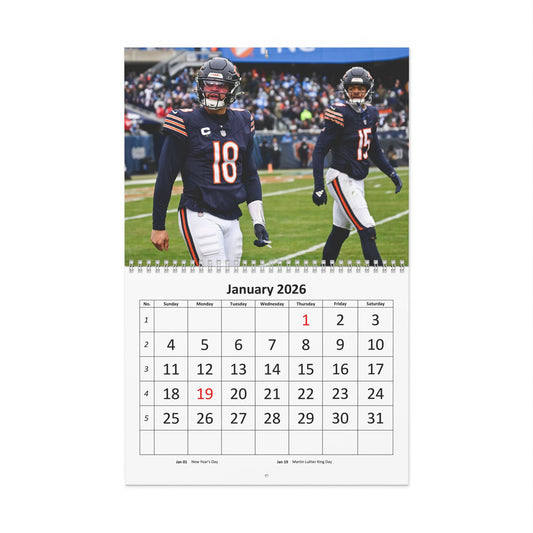 Chicago Bears 2026 Calendar