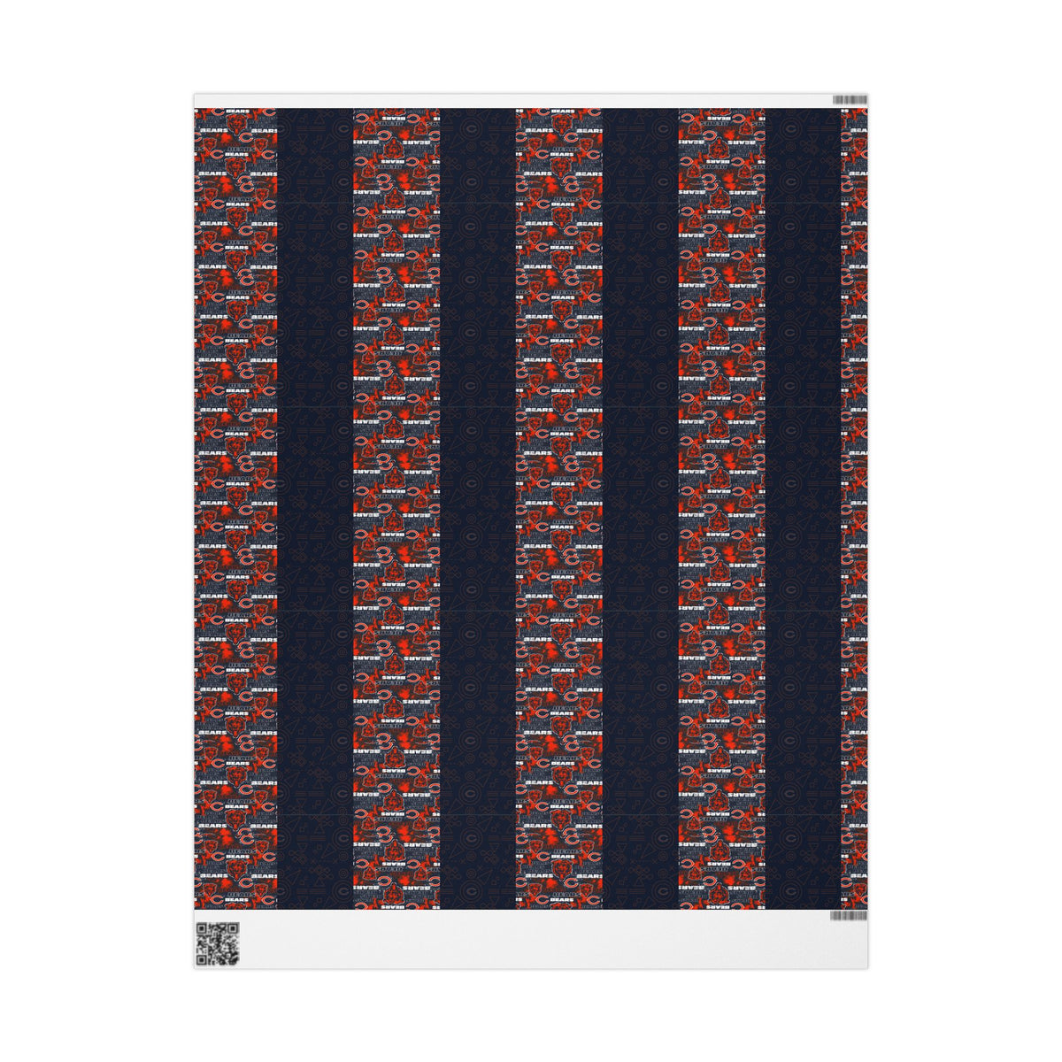 Chicago Bears BEARSKIFILM Wrapping Paper Roll — NFL Football Gift Wrap