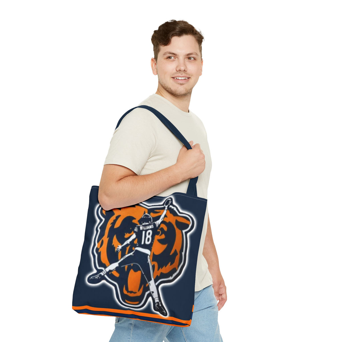 Caleb Williams Chicago Bears Tote Bag