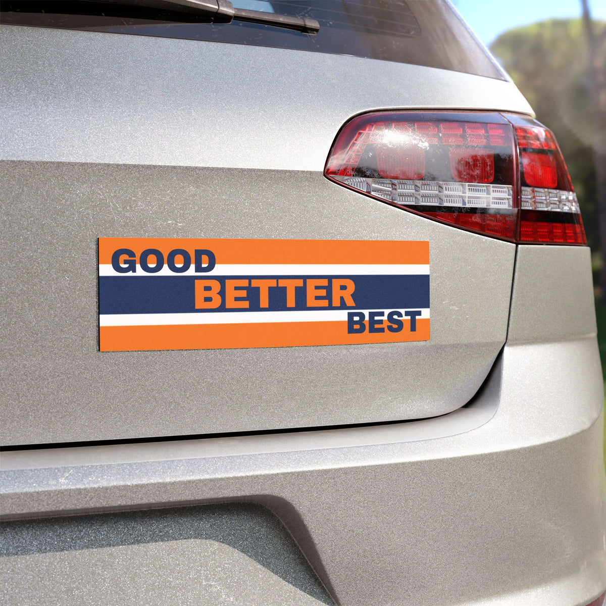 Good Better Best Chicago Bears Car Magnet