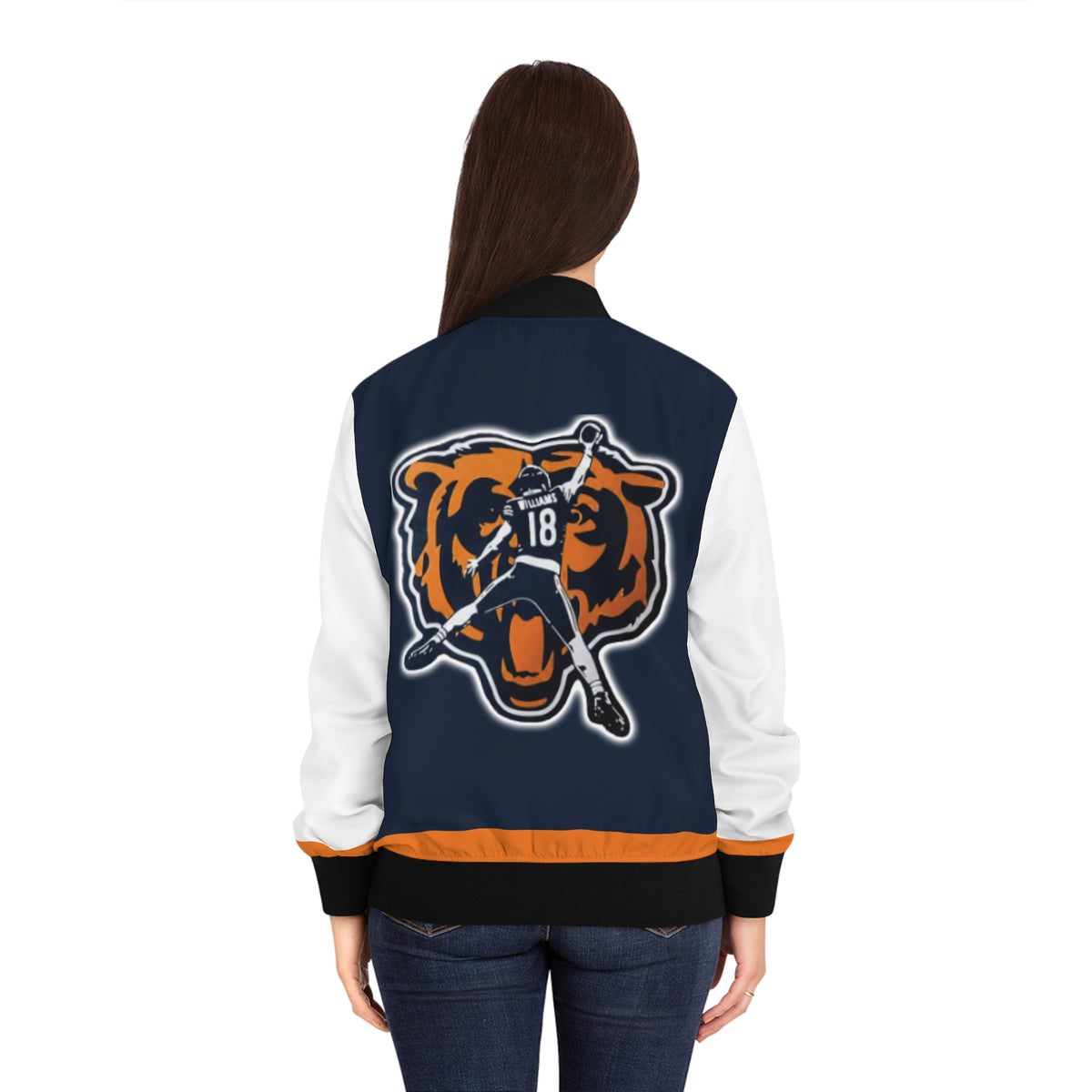 Chicago Bears Caleb Williams Jumpman Womens Jacket