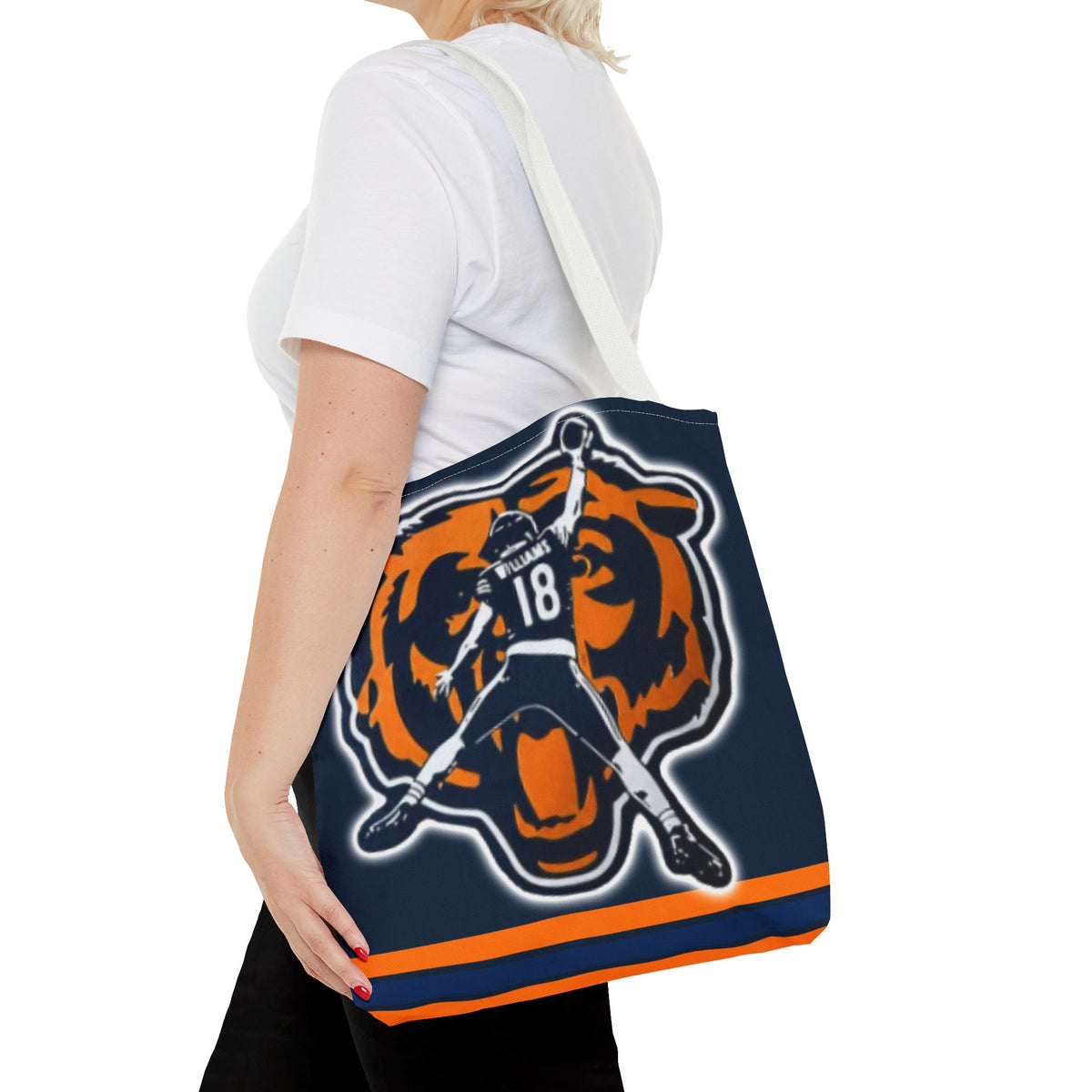 Caleb Williams Chicago Bears Tote Bag